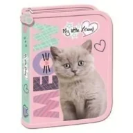 Piórniki - Piórnik dwuklapkowy bez wyposażenia Fluffy Kitty - miniaturka - grafika 1