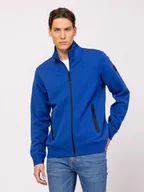 Bluzy męskie - HEAVY TOOLS MĘSKA BLUZA ROZPINANA TADOR NIEBIESKA ROZMIAR XXL - miniaturka - grafika 1