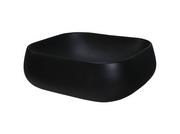 Umywalki - Umywalka nablatowa ceramiczna NIKA-MB Czarny Mat 45 cm - miniaturka - grafika 1