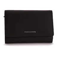 Portfele - Mały damski portfel MATTE - czarny - miniaturka - grafika 1
