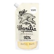 Mydła - YOPE Mydło w płynie Wanilia i Cynamon Refill Pack 500ml - miniaturka - grafika 1