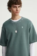 Koszulki męskie - G-Star Raw t-shirt bawełniany męski kolor niebieski gładki D24679-D688 - miniaturka - grafika 1