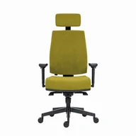 Fotele i krzesła biurowe - Powerton Ergonomiczny fotel biurowy Jana, Zielony - miniaturka - grafika 1