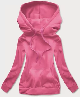 DAMSKA BLUZA DRESOWA CIEMNY RÓŻ (W02-19) - J.STYLE - Bluzy damskie - miniaturka - grafika 1