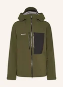 Kurtki narciarskie - Mammut Kurtka Narciarska Z Hardshellu Stoney gruen - miniaturka - grafika 1