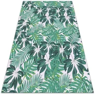 Dywany - Modny winylowy dywan Palmowe liście 80x120 cm - miniaturka - grafika 1