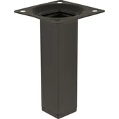 Zawiasy, okucia i inne akcesoria - Noga meblowa kwadratowa 10 cm czarna - miniaturka - grafika 1