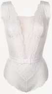 Body - Body damskie białe z elastycznej koronki Ines 04 Poupee Marilyn - miniaturka - grafika 1