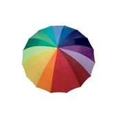 Parasole - Parasol typu Golf Derby Rainbow manualny długi tęczowy - miniaturka - grafika 1