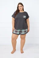 Piżamy damskie - Piżama damska krótki rękaw, krótkie spodnie Narina - Italian Fashion - miniaturka - grafika 1