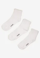 Skarpetki męskie - Białe Bawełniane Skarpety za Kostkę 3 Pack Foliane - miniaturka - grafika 1