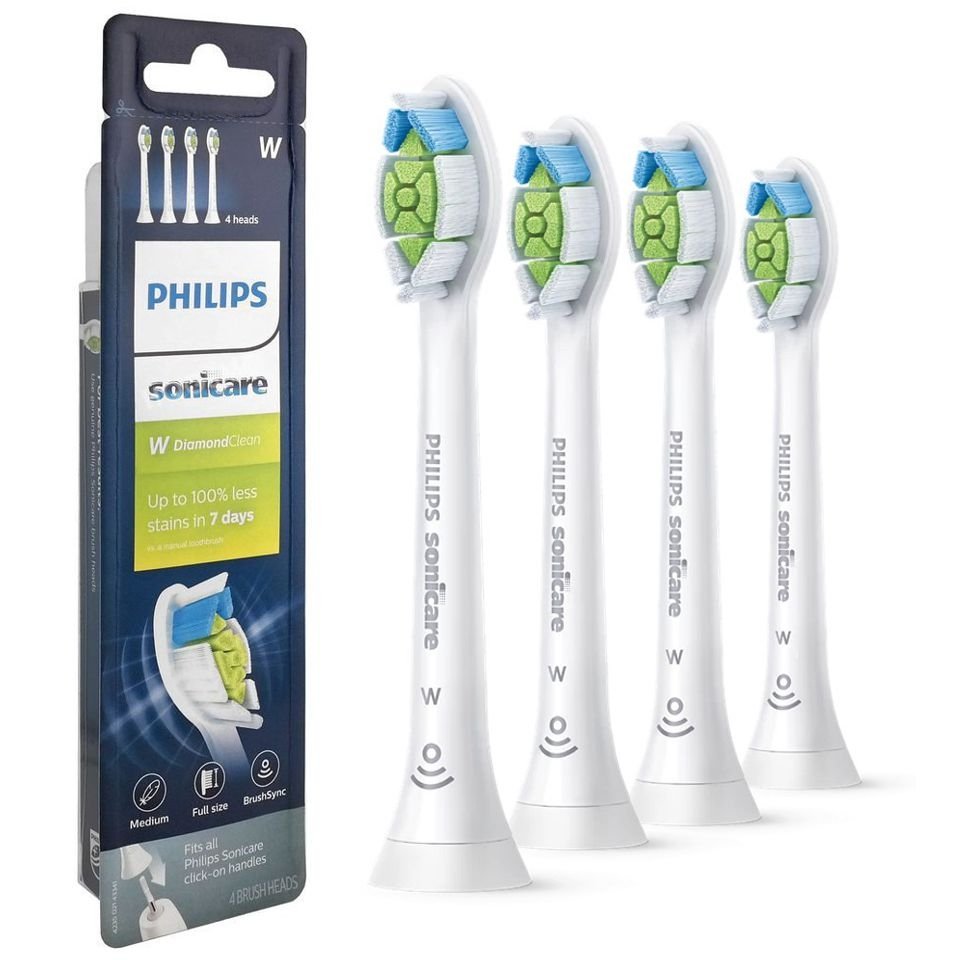Philips Sonicare W DiamondClean Końcówki do Szczoteczki Sonicznej Białe 4 sztuki