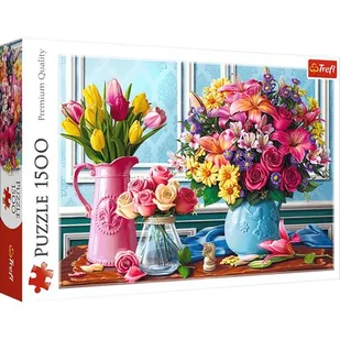 Trefl Puzzle 1500 Kwiaty w wazonach - Puzzle - miniaturka - grafika 1