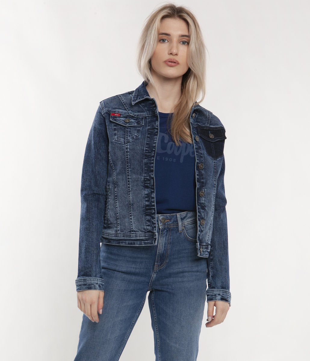 Jeansowa kurtka damska NUKA 3300 BRUSHED USED-M