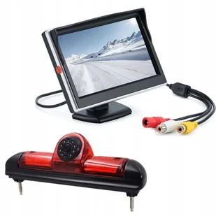 Monitor 5'' Kamera cofania Fiat Ducato Peugeot Boxer Citroen Jumper 2006 -> - Kamery cofania - miniaturka - grafika 1