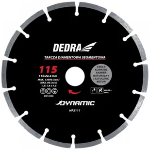 Dedra Tarcza diamentowa segmentowa do betonu DYNAMIC 125x1,9mm HP2112 HP2112 - Tarcze do pił - miniaturka - grafika 1