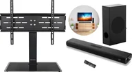 Uchwyty do telewizora - Mozos Stojak podłogowy Vesa 32'' - 70'' + Soundbar THEATER - miniaturka - grafika 1