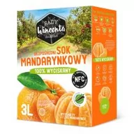 Soki i napoje niegazowane - Sady Wincenta Sok 100% mandarynkowy naturalnie mętny wyciskany NFC zestaw 3 x 3 L - miniaturka - grafika 1