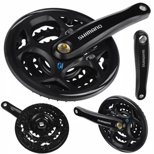 SHIMANO Mechanizm Korbowy 8rz Czarny FC-M311 42/32/22 170mm Altus EFCM311C222CL - Części rowerowe - miniaturka - grafika 1