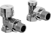 Zawory i kraniki - Mexen zawory grzejnikowe kątowe, chrom - W901-000-01 - miniaturka - grafika 1