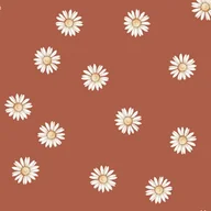 Tapety - Tapeta Stokrotki Little Daisy Ceglana - miniaturka - grafika 1