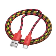 Kable USB - Kabel USB A do USB C Hoco 3A 1 m X116 gradient czerwony - miniaturka - grafika 1