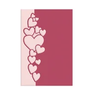 Scrapbooking - Wykrojnik dpCraft - border serca 11,2 cm x 3,9 cm - miniaturka - grafika 1