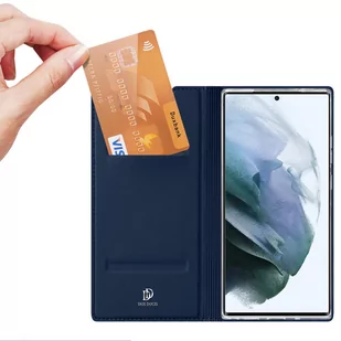 Dux Ducis Skin Pro kabura etui pokrowiec z klapką Samsung Galaxy S22 Ultra niebieski - Etui i futerały do telefonów - miniaturka - grafika 2