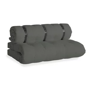 Ciemnoszara sofa rozkładana odpowiednia na zewnątrz Karup Design OUT™ Buckle Up Dark Grey - Sofy ogrodowe - miniaturka - grafika 1