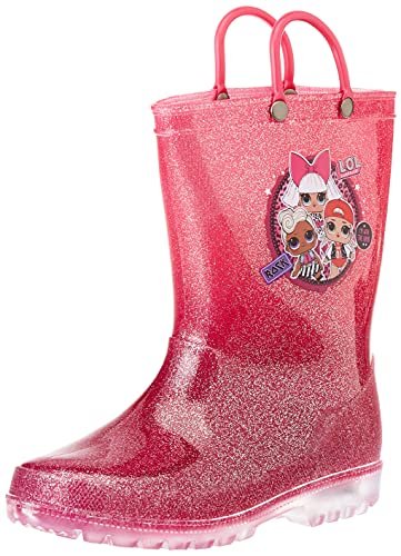 Cerdá Unisex dziecięce kalosze Botas Lluvia Pvc Luces Lol, różowy - Rosa - 28 EU