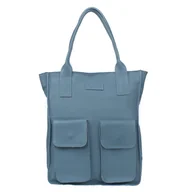 Torebki damskie - Duża Shopperka Torba Skórzana Vezze Tasca Jeans - miniaturka - grafika 1