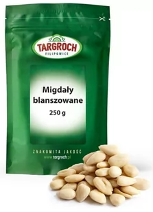 Targroch Migdały Blanszowane 250g - - Orzechy i nasiona - miniaturka - grafika 1