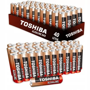 Zestaw 20 x Baterie Alkaliczne TOSHIBA RED ALKALINE LR03 AAA 1,5V FOLIA 2szt - Baterie i akcesoria - miniaturka - grafika 1