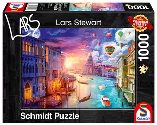 Schmidt Puzzle PQ 1000 Lars Stewart Wenecja dzień/noc G3 - - Puzzle - miniaturka - grafika 1
