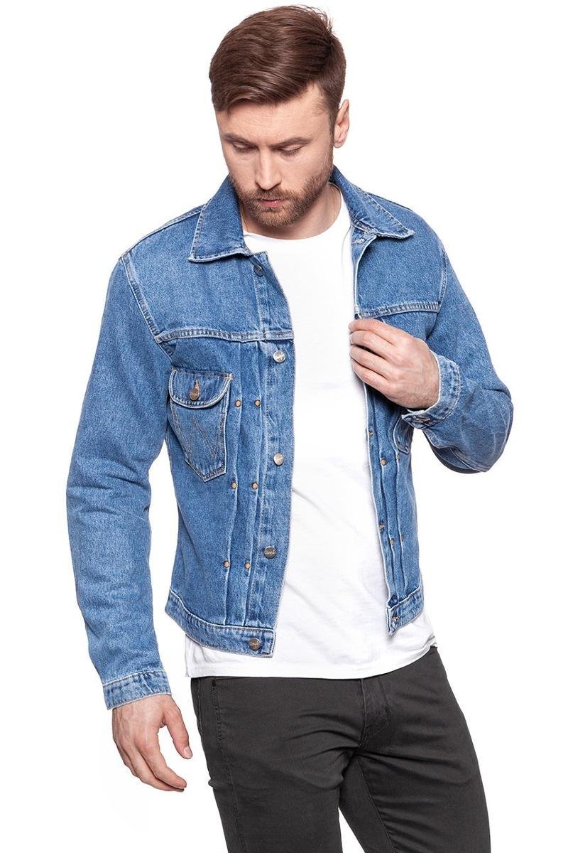 Wrangler, Kurtka męska, Retro Jacket Kabel Blue W442Er19K, rozmiar S