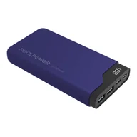 Powerbanki - RealPower PB-15000C Navy Blue 15000 mAh Czarny, Niebieski - miniaturka - grafika 1