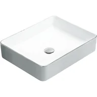 Umywalki - Mexen Estela umywalka nablatowa 50 x 40 cm biała/srebrna - 22105052 - miniaturka - grafika 1