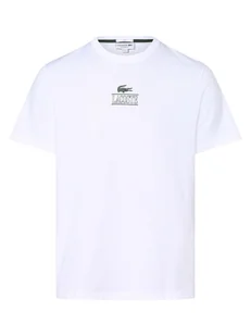 Lacoste - T-shirt z nadrukiem z logo, biały - Koszulki i topy damskie - miniaturka - grafika 1