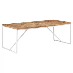 vidaXL Lumarko Stół jadalniany, 200x90x76 cm, lite drewno akacjowe i mango 323554 - Stoły - miniaturka - grafika 1