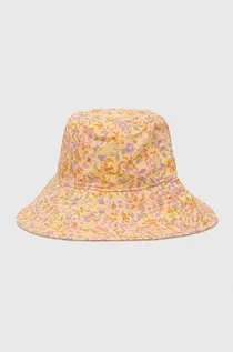 Czapki damskie - Billabong kapelusz bawełniany kolor pomarańczowy bawełniany - grafika 1
