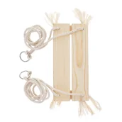 Place zabaw - Huśtawka dla dzieci dorosłych  ogrodowa do domu Drewniana Lakierowana - miniaturka - grafika 1