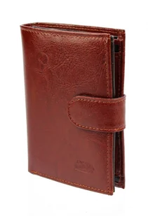 Portfel Skórzany ELKOR (PL) Skóra Licowa Średni Pionowy Z Zapięciem Dwa Skrzydełka EL125 KOLOROWY 12 x 9 x 2 [cm] - Portfele - miniaturka - grafika 4