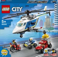 Klocki - LEGO City Pościg helikopterem policyjnym 60243 - miniaturka - grafika 1