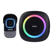 Systemy inteligentnych domów - Dzwonek bezprzewodowy EURA WDP-46A3 Czarny - miniaturka - grafika 1