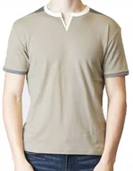Koszulki męskie - Klasyczna beżowa koszulka T-shirt Spear Point S - miniaturka - grafika 1