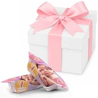 Cukierki - KRÓWKI podziękowania w pudełku białym chrzest roczek - miniaturka - grafika 1