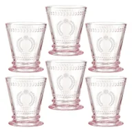 Szklanki - Zestaw szklanek różowych 240 ml 6 sztuk MERIDA - miniaturka - grafika 1