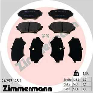 Klocki hamulcowe - komplet ZIMMERMANN 24297.145.1 - Klocki hamulcowe - miniaturka - grafika 1