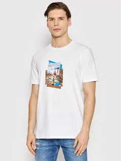 Koszulki męskie - Hugo Boss T-Shirt Touchy 50469748 Biały Modern Fit - grafika 1