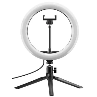 Newell Lampa pierścieniowa LED Vlog Desk Kit NL2879 NL2879 - Lampy studyjne - miniaturka - grafika 1